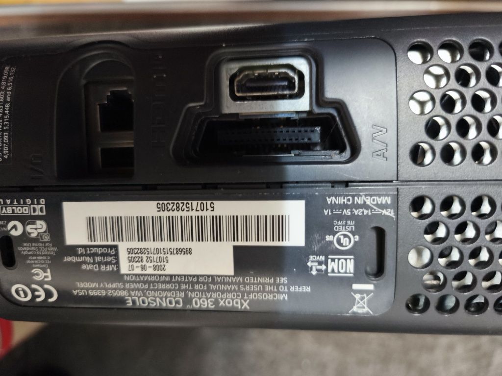 Xbox 360 120 gb preta