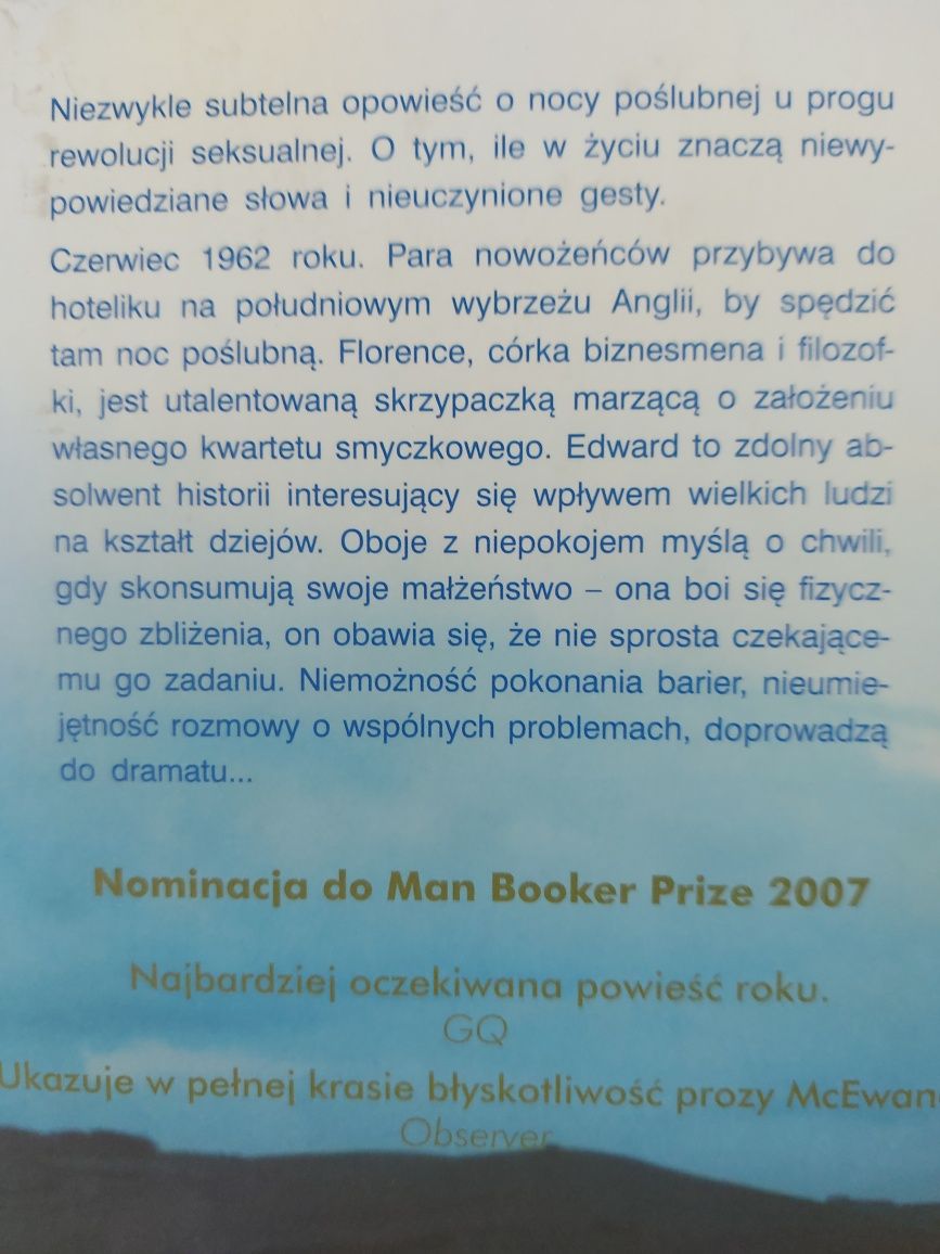 Na plaży. Ukojenie.  Ian McEwan