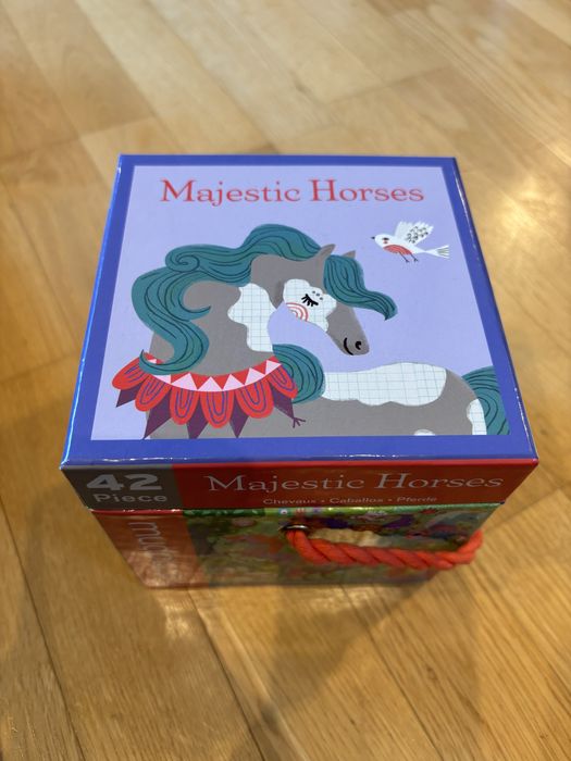 Mudpuppy puzzle 42 konie kocyki stan idealny prezent święta