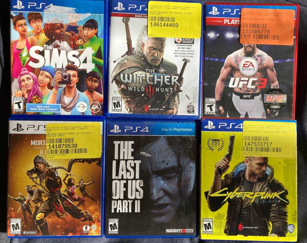 Диски ps4. SIMS4. UFC3. UFC.SIMS.