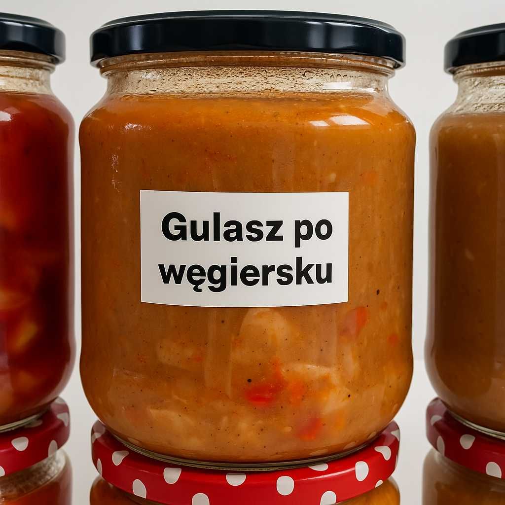 Zestaw 10 słoików z wekowanymi obiadami 0,9 l wysyłka opakowanie termo