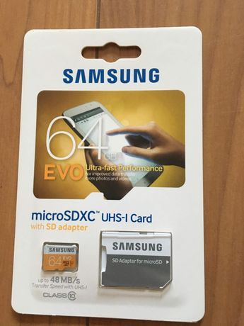 Samsung 64GB Micro SDXC Evo UHS-I Class 10