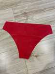 Czerwone Stringi Latex Lateksowe unisex rozmiar L