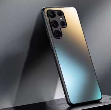 Luksusowe silikonowe etui z brokatem AG do Samsung Galaxy S22 Ultra