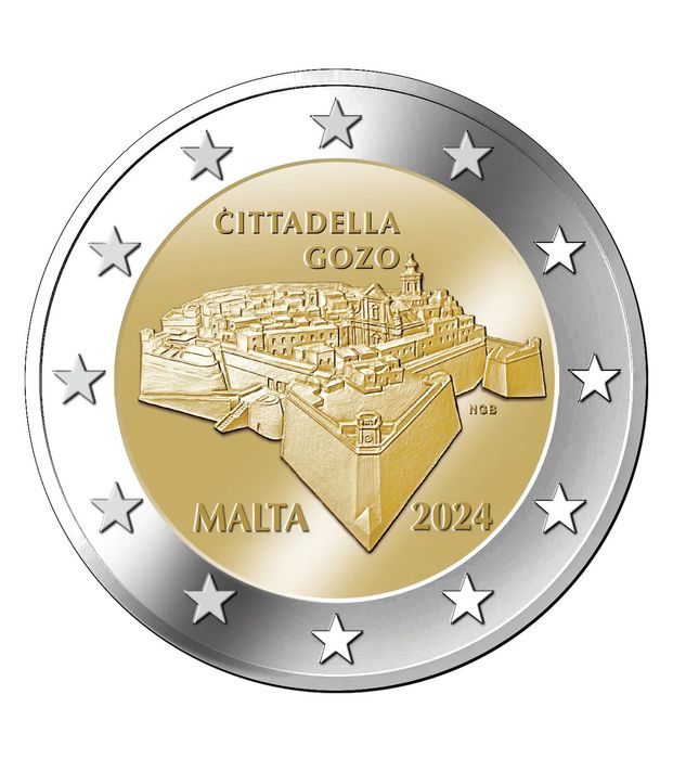 MALTA 2024 Set Pack 8 Moedas BU com 2 Euro CITTADELLA GOZZO