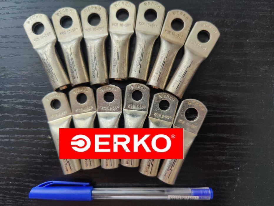 Końcówka ERKO kablowa miedziana cynowana 16-25, 35-50-70, 95-150 Ergom