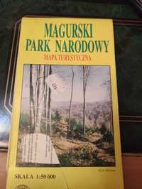 Mapa turystyczna Magurski park narodowy rok 1999