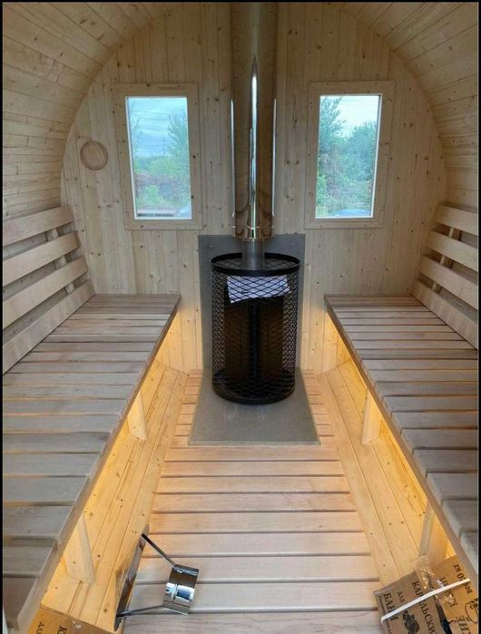 Sauna Ogrodowa 300 cm Spa Balia Jacuzzi Spa Basen Led