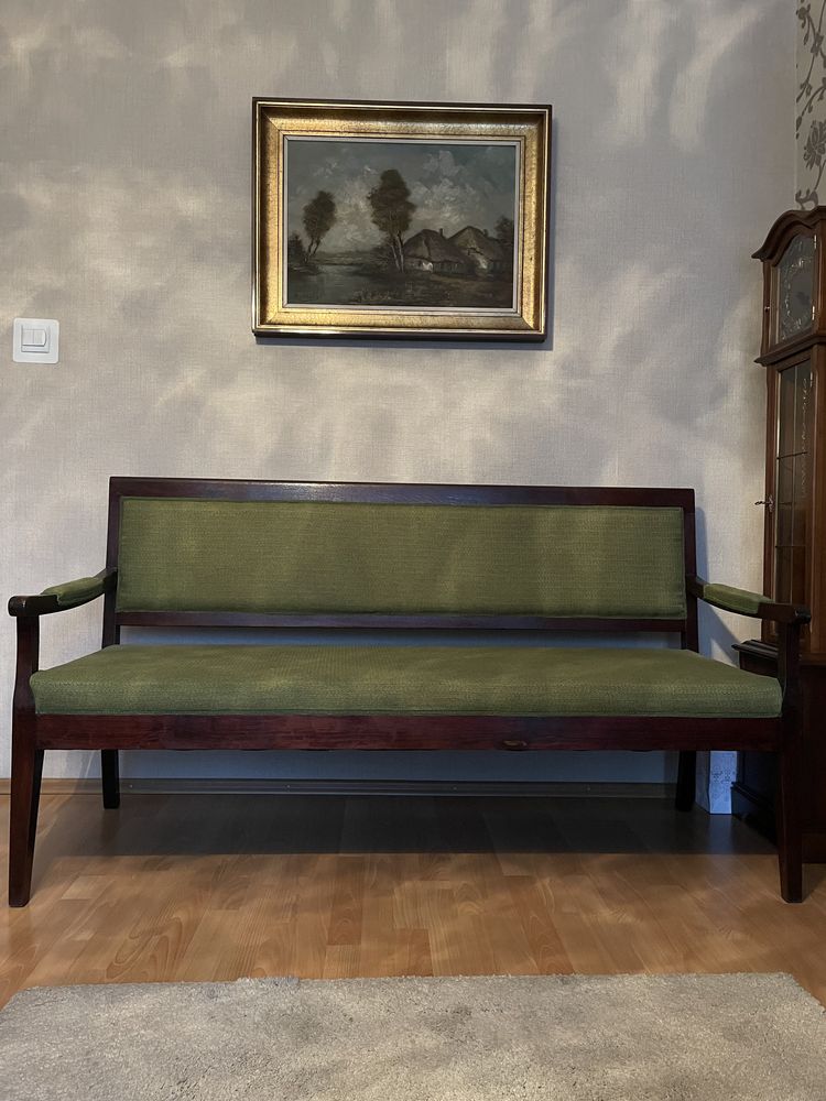 Odrestaurowana sofa, antyk, meble, ławka