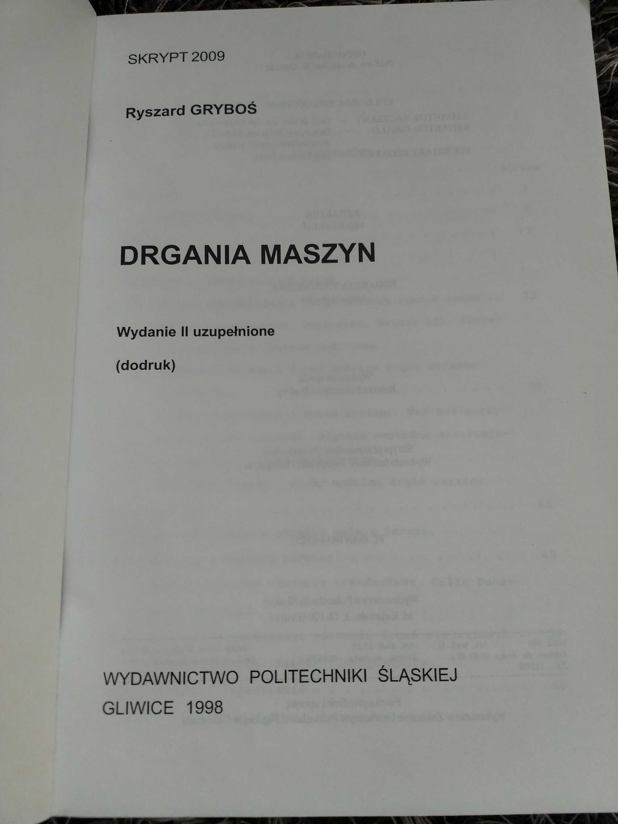 Książka Drgania maszyn