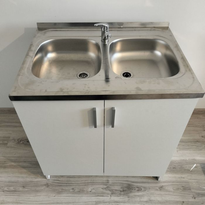 Nowa szafka kuchenna+zlew+kran+syfon