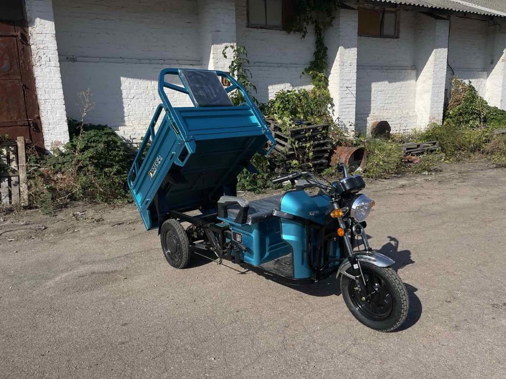 Електротрицикл з ДОСТАВКОЮ 800W скутер з відкідним кузовом