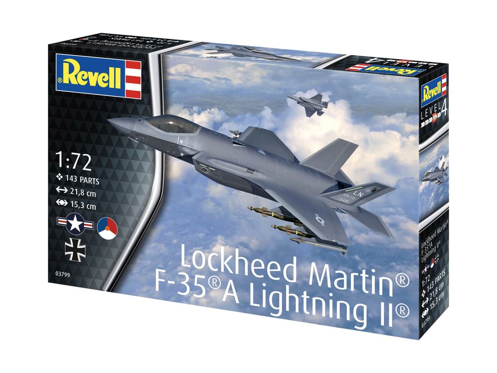 SAMOLOT model 1/72 Revell 03799 LOCKHEED MARTIN F-35A LIGHT
