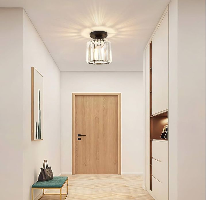 Nowoczesna Piękna Lampa Sufitowa Kryształowa