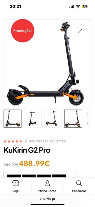 Kukirin g2 pro nova na caixa