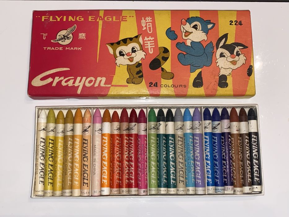 Kredki swiecowe flying eagle chinskie PRL