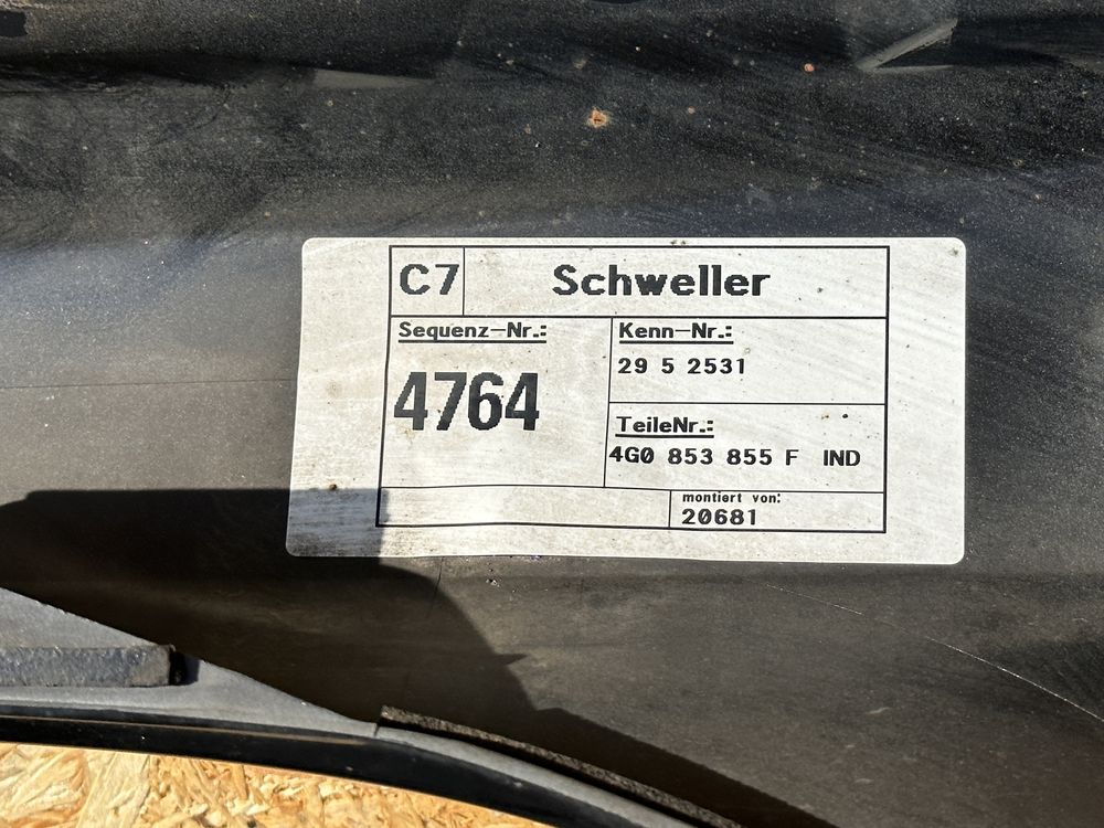 AUDI A6 C7 SLINE Listwa progowa lewa osłona progu dokładka S-LINE