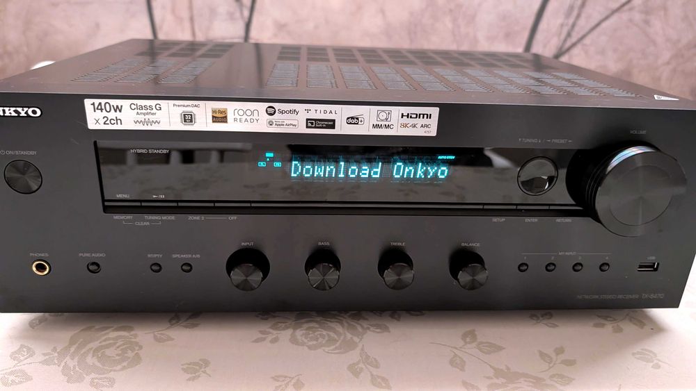 Amplituner Stereo ONKYO TX-8470 Czarny - rok gwarancji, stan sklepowy!