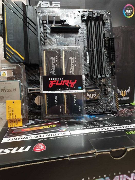 Ігровий комплект Ryzen 5 5500 / Asus TUF A520M / Fury DDR4 16gb 3200