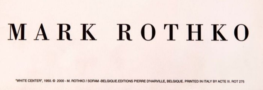 Cartaz Mark Rothko