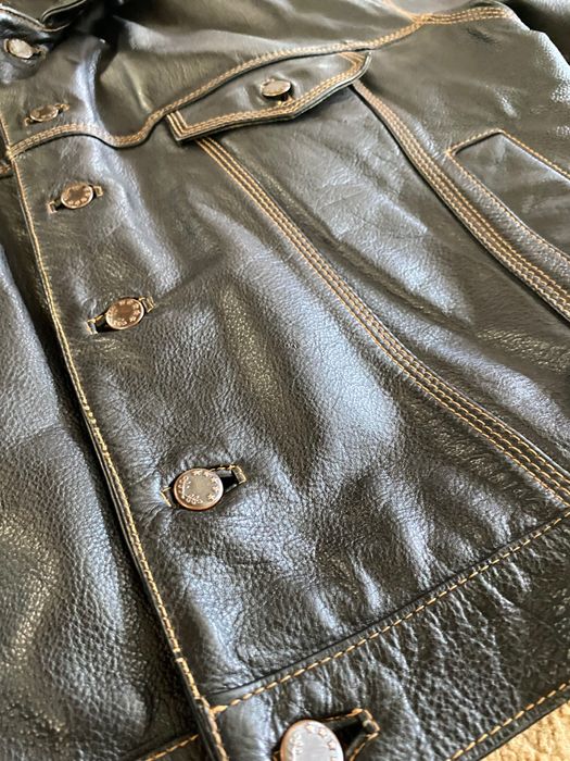 Blusão vintage anos  80 em pele