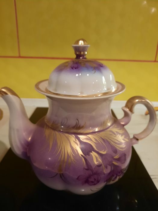 Чайник та цукениця Коростеньский завод . Сервіз "пролісок"