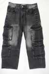 Bershka Spodnie Opium Washed Cargo Multipocket Baggy Szerokie 40
