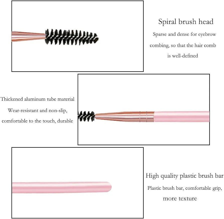 3 pentes spoolie escovas de sobrancelhas, pestanas e extensões - NOVO