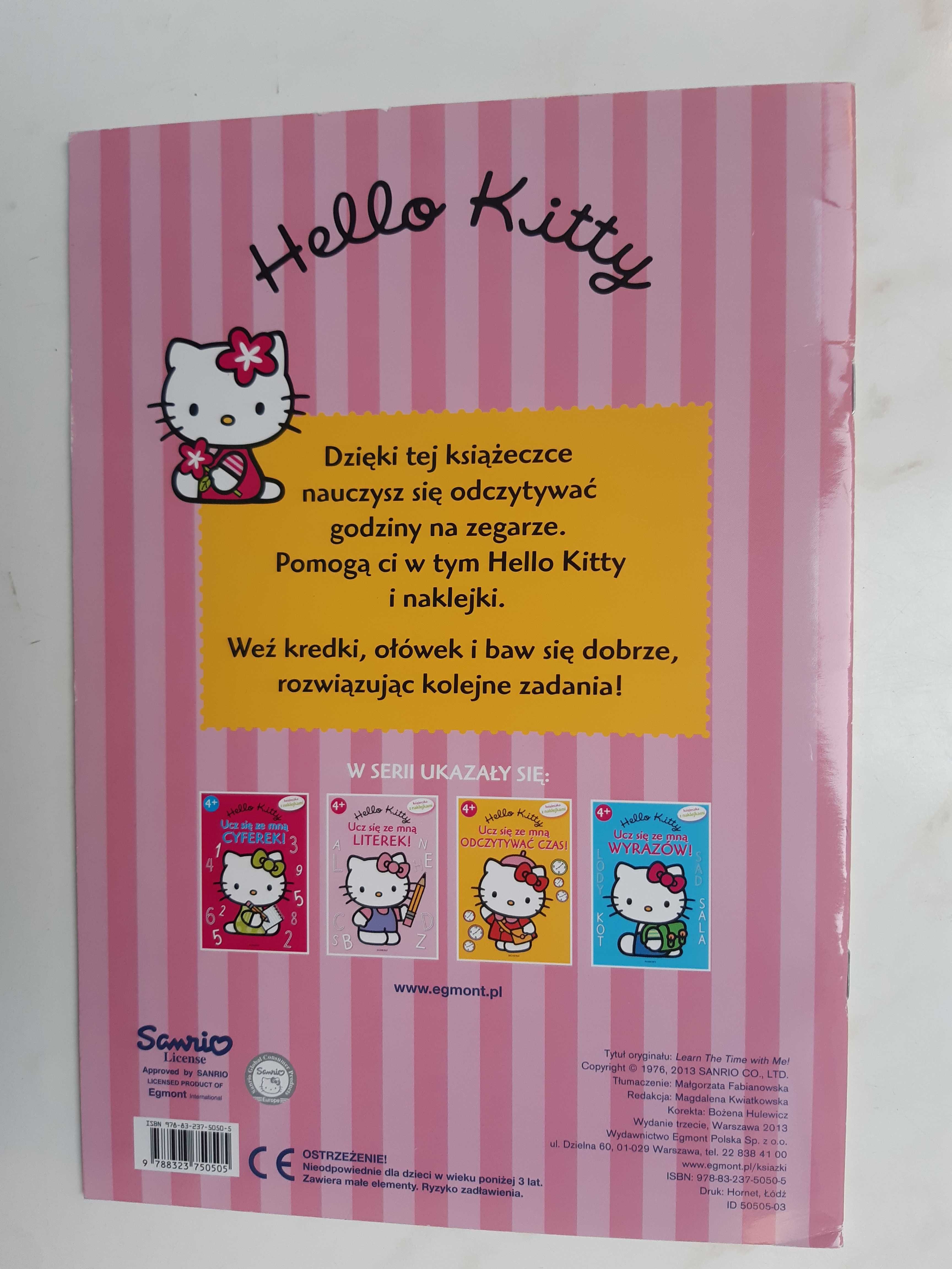 Hello Kitty_Ucz się ze mną odczytywać czas_ z naklejkami
