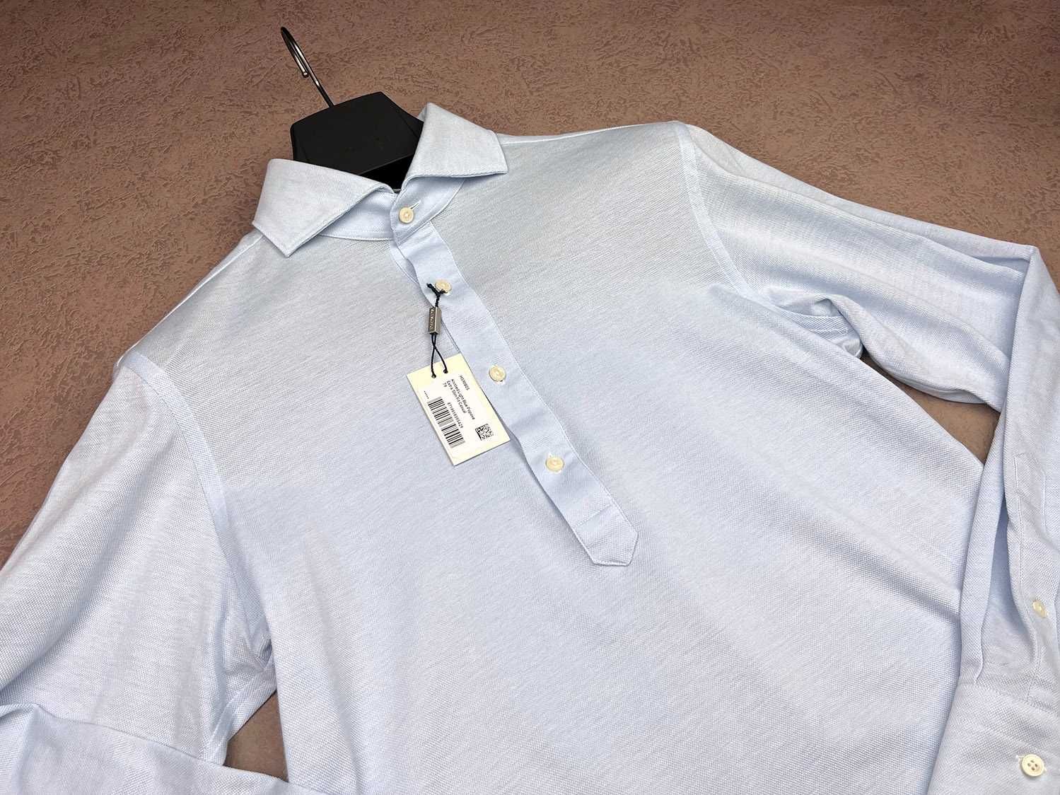 NOWA koszula letnia popover błękitna SuitSupply R38 bawełniana męska