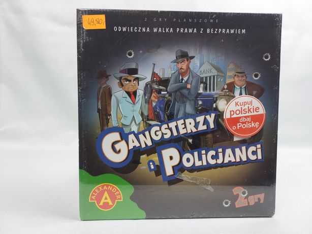 Gra Nowa planszowa gangsterzy i policjanci zabawka