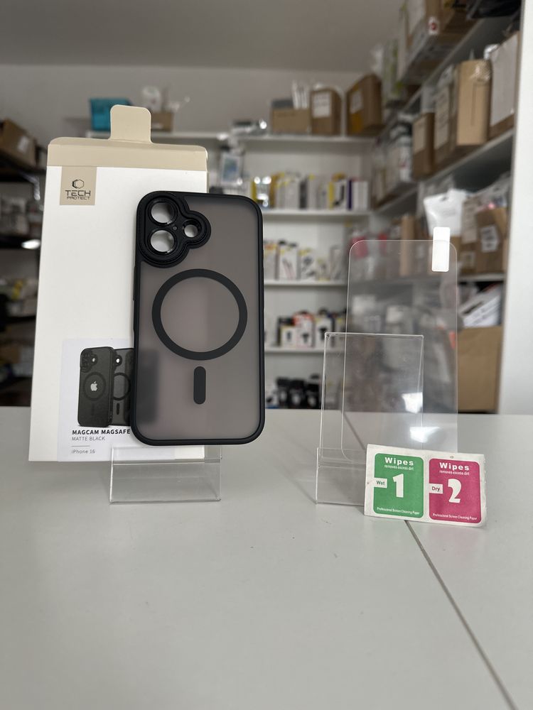 Etui tech protect MagSafe + SZKŁO hartowane do iphone 16