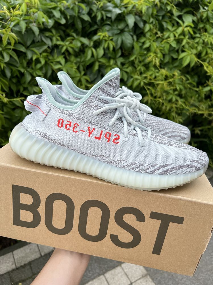 Adidas Yeezy Boost 350 V2 Blue Tint sneakersy niskie szare 46 2/3