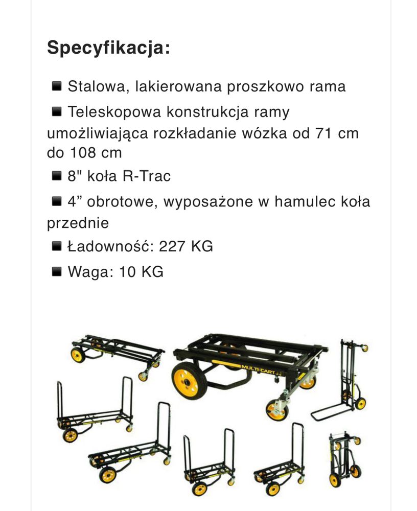 Wózek transportowy RockNRoller®