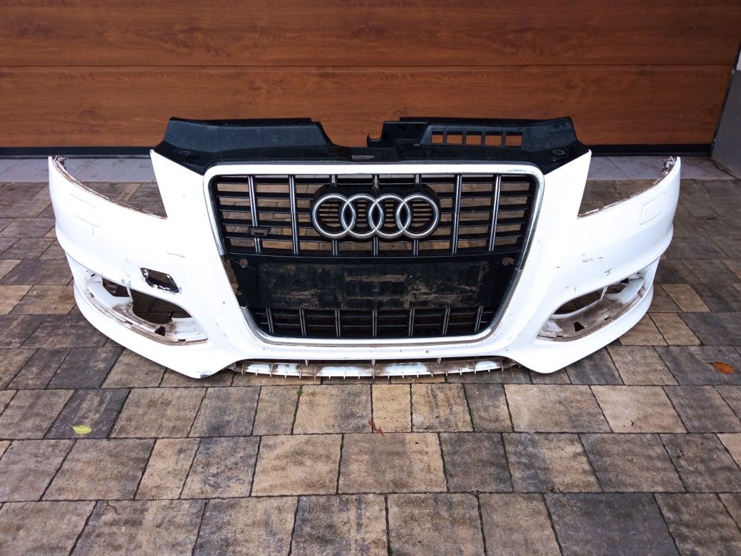 Audi A3 S-line. Części - Maska, zderzak