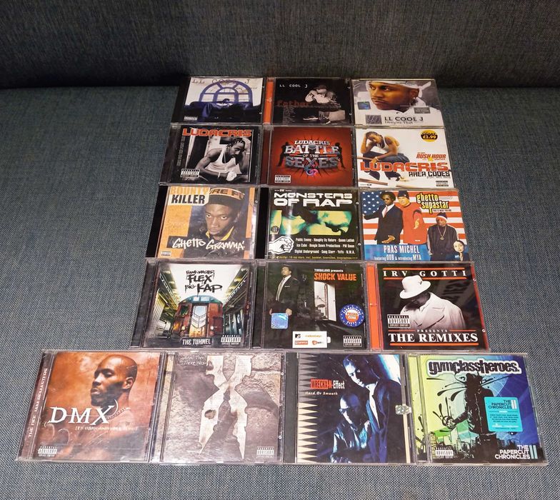 Zestaw 16 CD Hip Hop USA m.in. DMX, LL Cool J, Bounty Killer, Ludacris