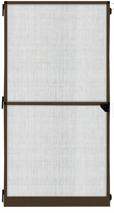Moskitiera aluminiowa na zawiasach 120x220 BRĄZOWY