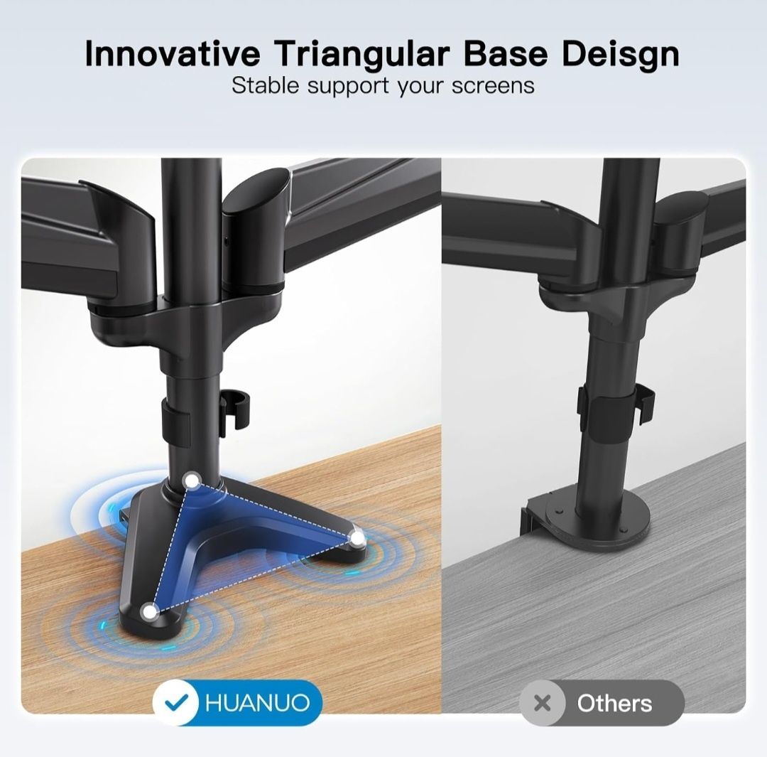 HUANUO HNCM3-E Potrójny wspornik monitora dla 3 monitorów