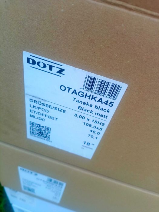 Nowe felgi aluminiowe DOTZ 8jx18 et45 5x108 Ford Volwo Citroen Peugeot