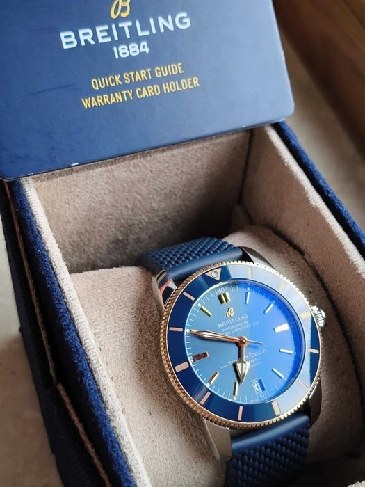 Nowy Breitling Superocean Heritage B20 Stal / Różowe złoto / 2023r