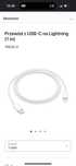 Kabel Apple Lightning do USB-C 1m Biały