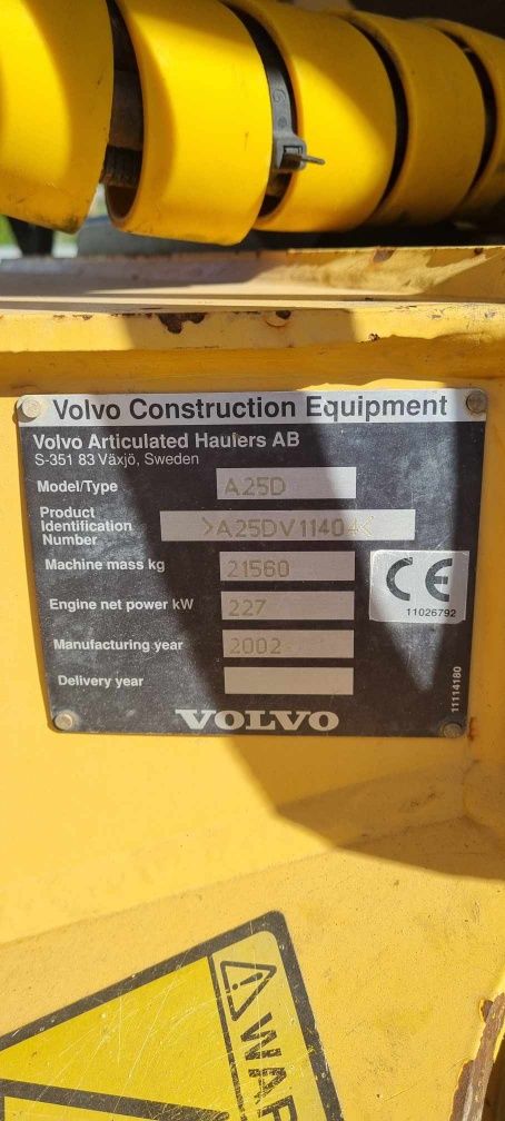 Wozidło volvo A25D