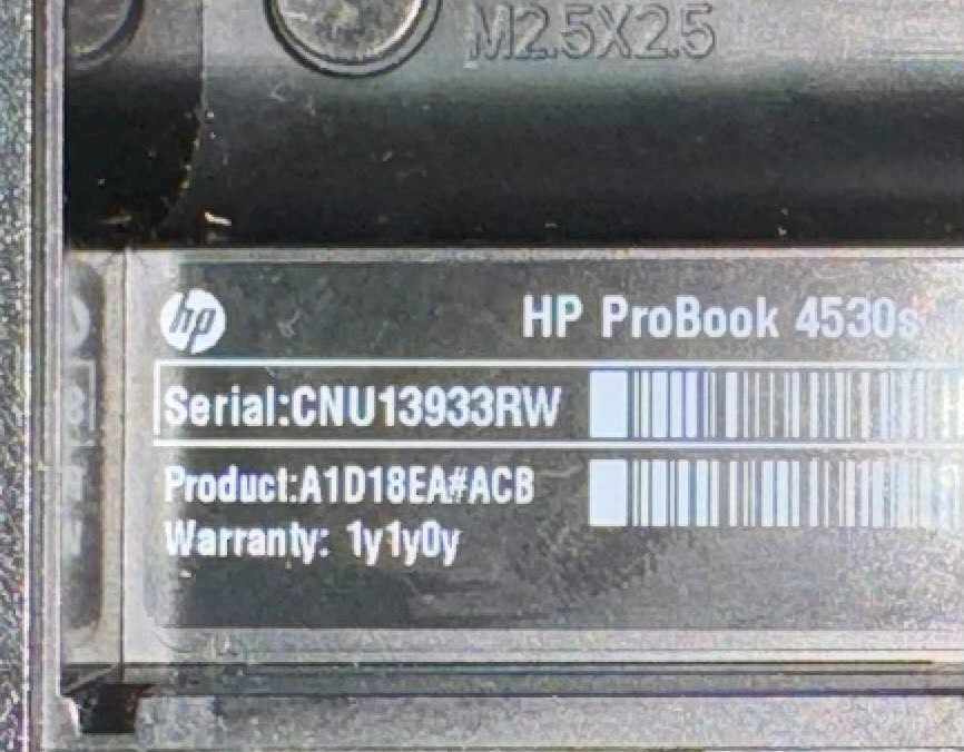 Вживаний в робочему стані HP ProBook 4530s + мишка та сумка