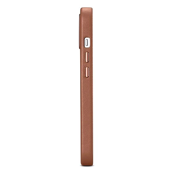 iCarer Case Leather pokrowiec etui z naturalnej skóry do iPhone 14 Plu