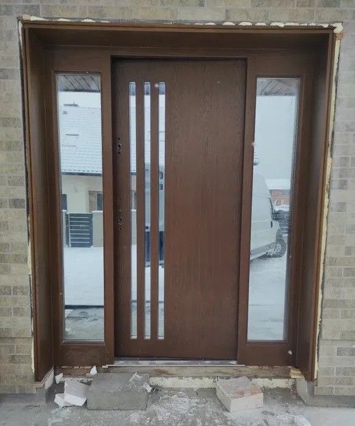 ++ Drzwi Wejściowe Zewnętrzne Drewniane CZYSTE POWIETRZE + GRATIS ++