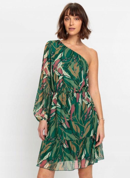 Wyprzedaż sukienka 40 42 siateczka komunia wesele świadkowa zwiewna as