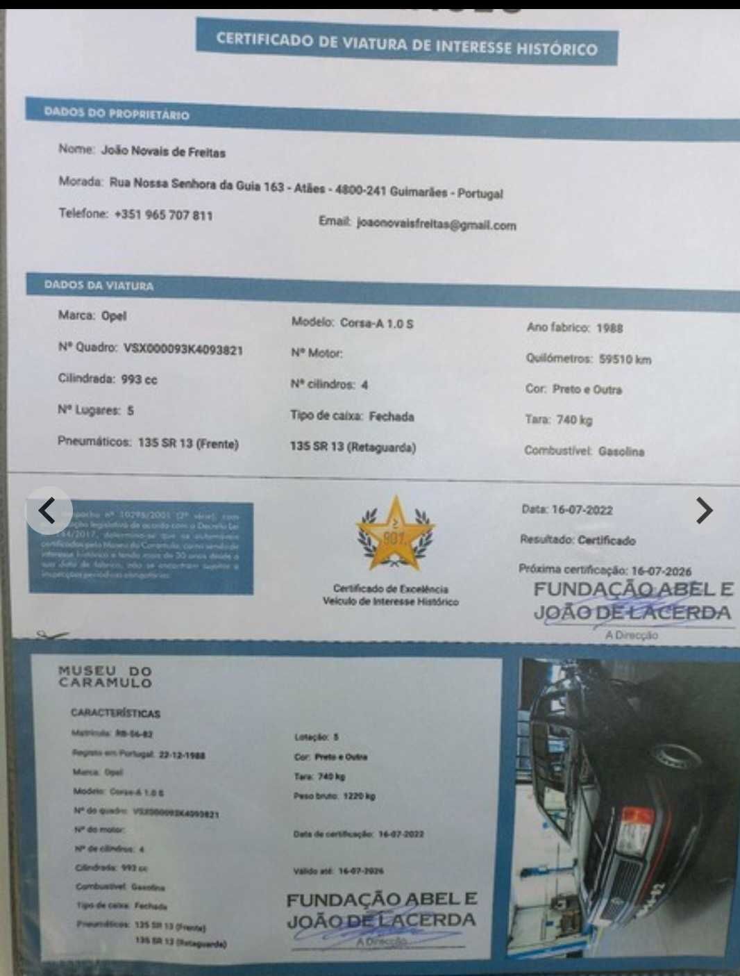 Vendo Opel corsa 1.0 S com certificado/ aceito troca por XF-17