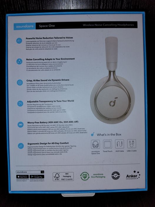 Навушники Soundcore Space One White