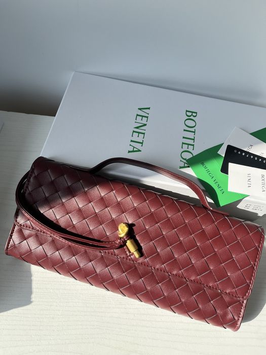 Сумочка в стилі bv bottega veneta бургунді , шоколад