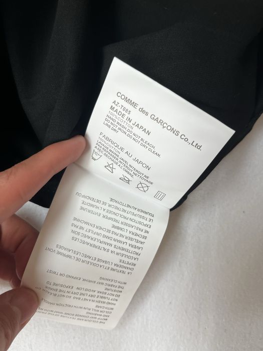 koszulka commedesgarcons rozmiar M czarna